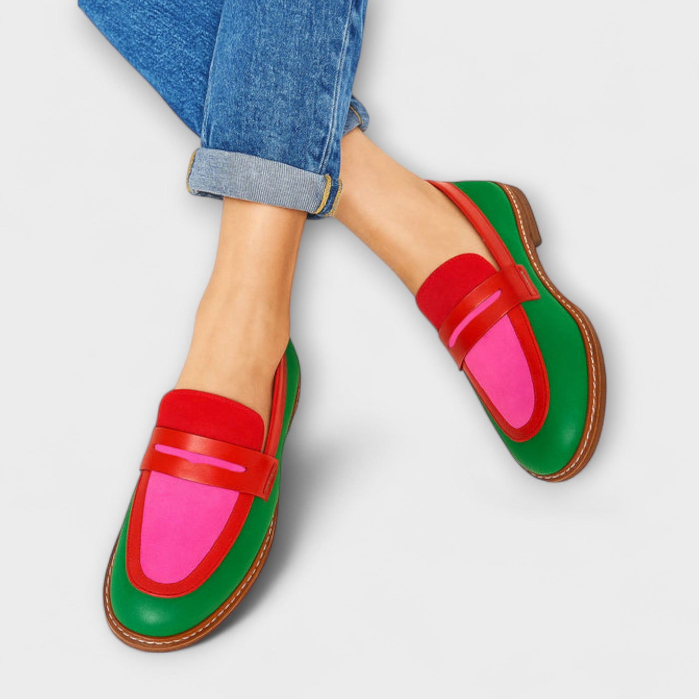 VERLAINE PARIS™ | Mocassins Casual à Contraste
