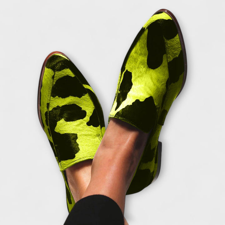 VERLAINE PARIS™ | Mocassins Imprimé Vache