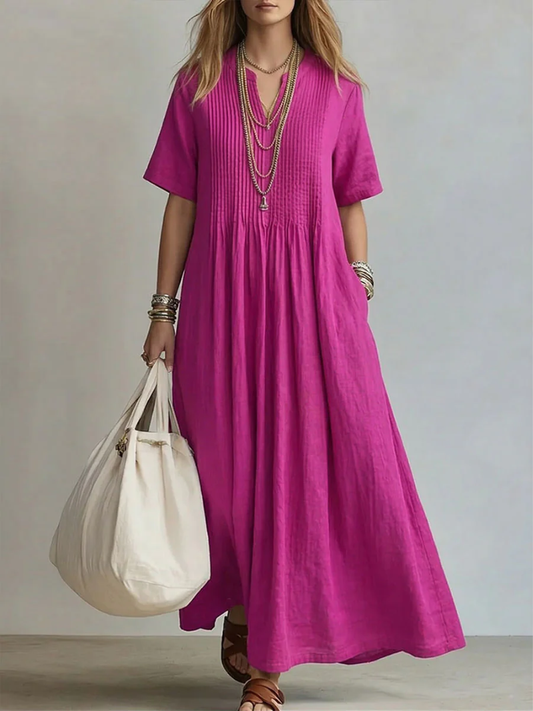 VERLAINE PARIS™- Robe plissée sculptante