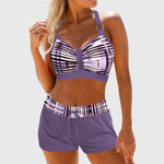 VERLAINE PARIS™- Bikini Taille Haute Côtelé