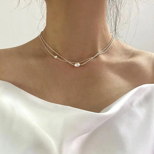 VERLAINE PARIS™ | Collier Classique avec Perles d’Eau Douce