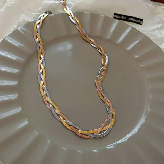 VERLAINE PARIS™ | Collier Élégance Chic en Or et Argent