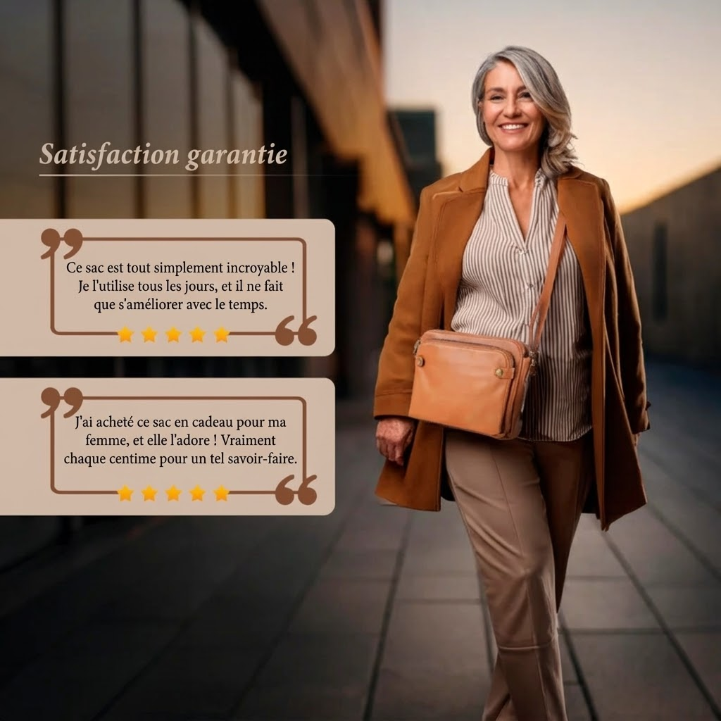 VERLAINE PARIS™| Sac en cuir classique