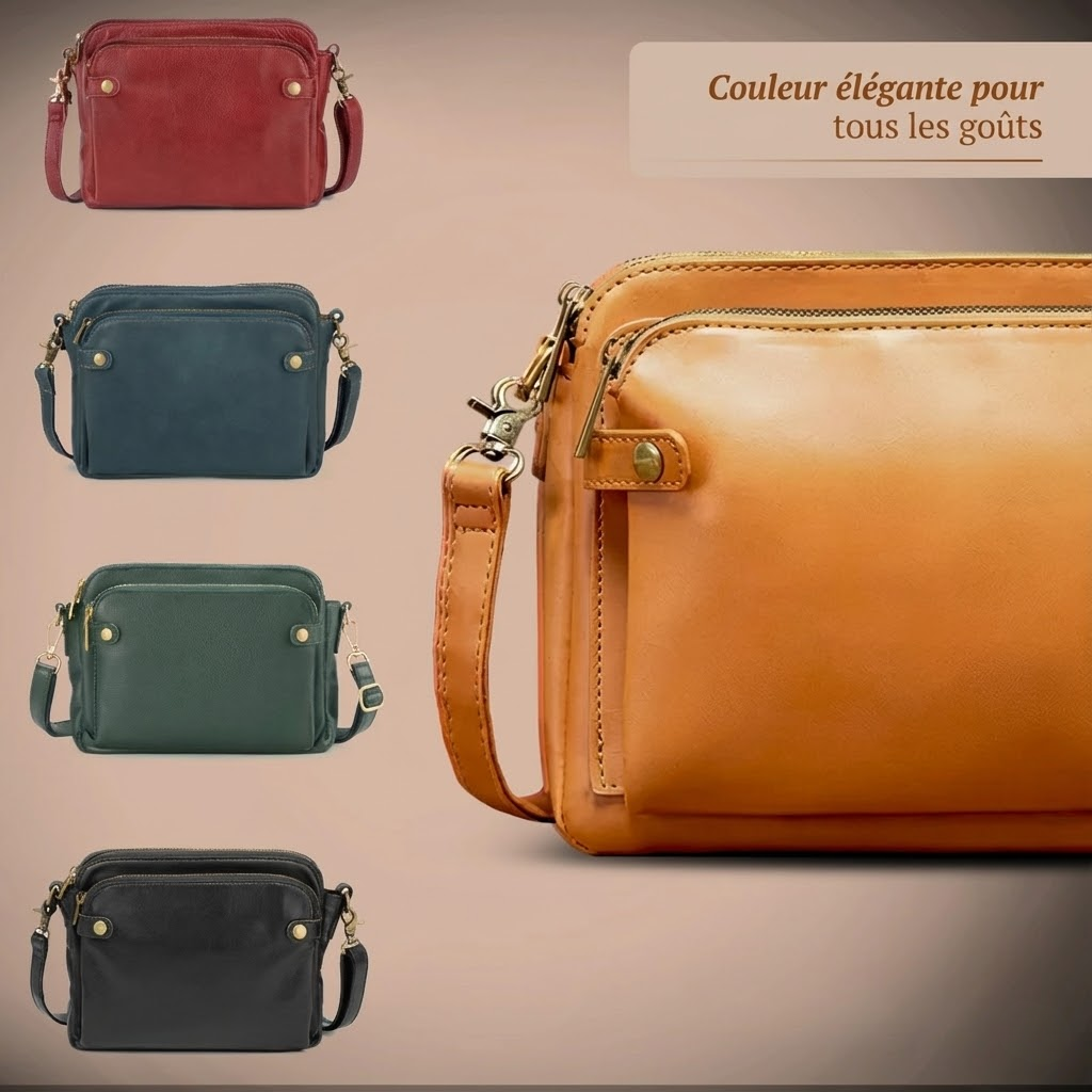 VERLAINE PARIS™| Sac en cuir classique