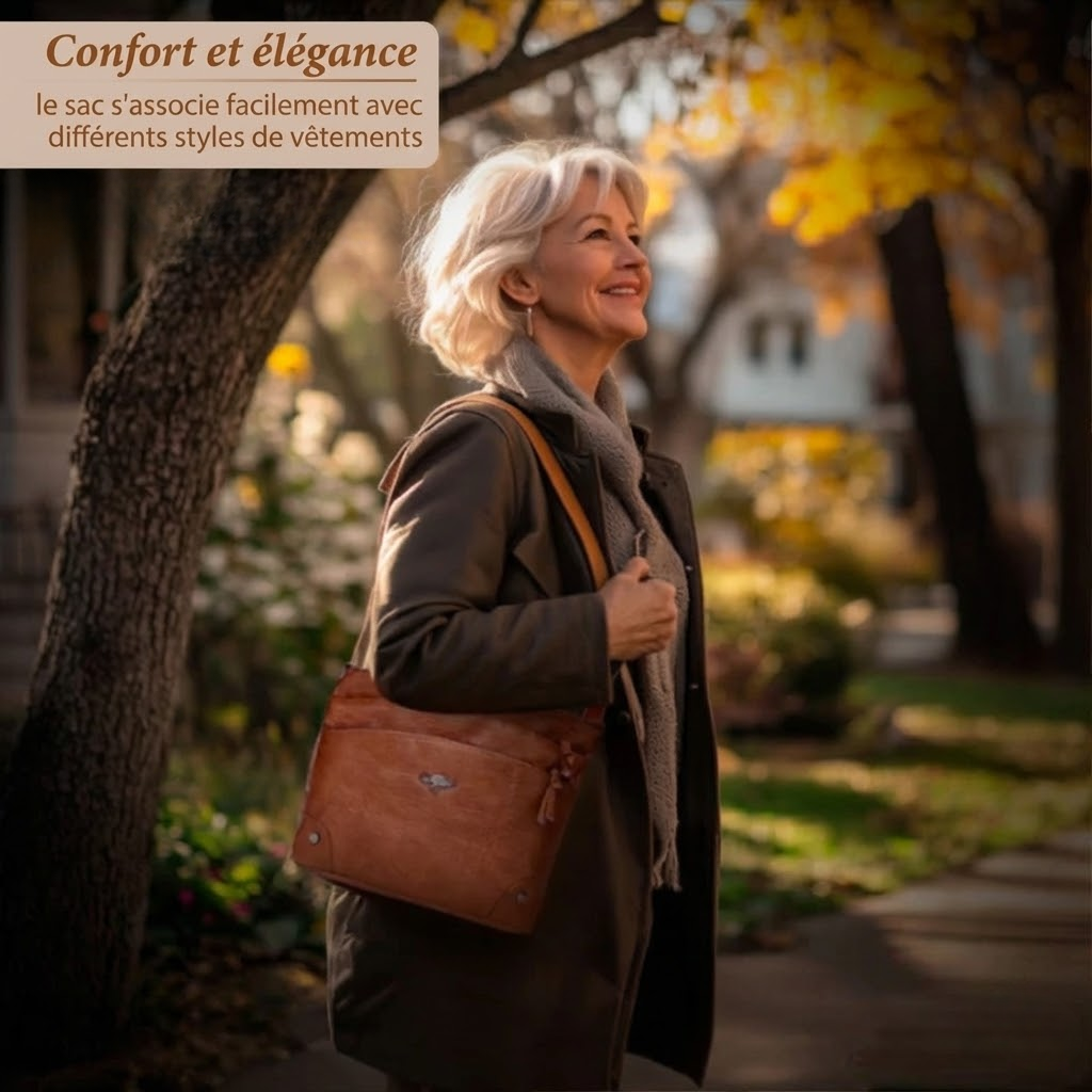 VERLAINE PARIS™ | Sac à Bandoulière en Cuir