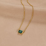 VERLAINE PARIS™ | Collier Émeraude Délicat