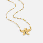 VERLAINE PARIS™ | Collier Élégant en Or Couleur avec Fleurs