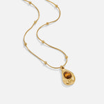 VERLAINE PARIS™ | Collier Élégant en Or avec Pierre Œil-de-Tigre