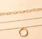 VERLAINE PARIS™ | Collier Doré Superposé avec Pendentif