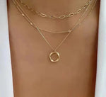 VERLAINE PARIS™ | Collier Doré Superposé avec Pendentif