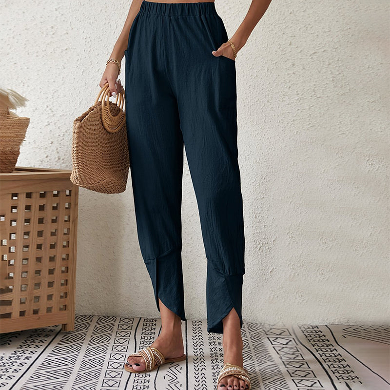 VERLAINE PARIS™- Pantalon à Ourlet Fendu