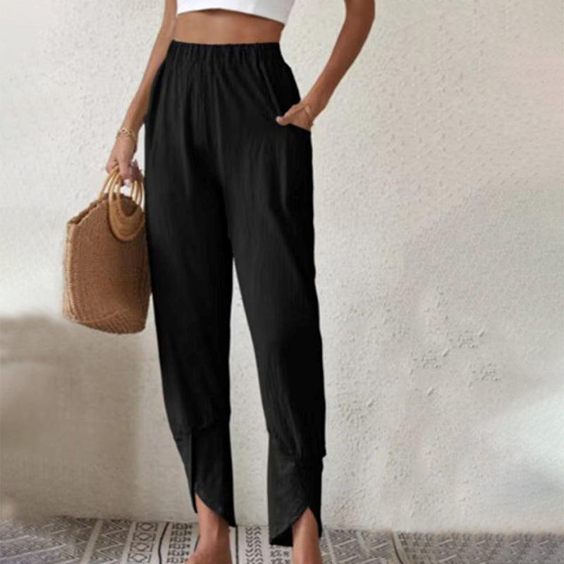 VERLAINE PARIS™- Pantalon à Ourlet Fendu